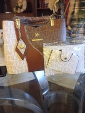 borsa donna compresa di borsellino e pochette 