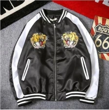 New arrival sportswear jacket jumper blouson outerwear men s tiger embroidery su