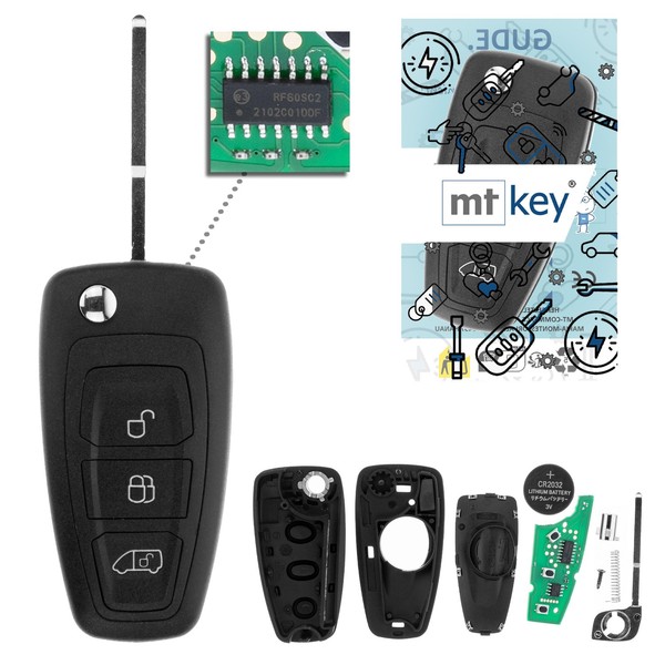 Funk SchlüSsel 434MHZ FüR BÜRstner Lineo C 590 C 550 Eura Mobil Forster-image