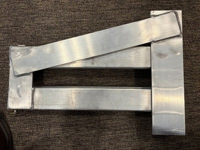Aluminum Ramp Holders for drop decks without knee braces.