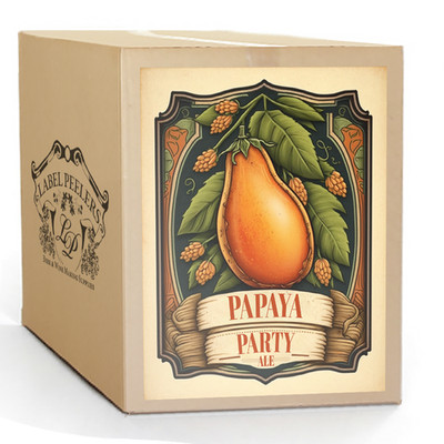 Label Peelers Papaya Party Gluten Reduced Ale Beer Kit