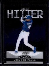 2025 Leaf Baseball Nation Josue De Paula Pure Hitter Prismatic Purple #/8
