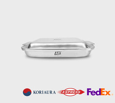 AMT Pro 316Ti Titanium 5-Ply Square Combine Pan Set 2-in-1 Lid Induction Korea