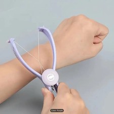 Purple Facial Hair Threading Device for Women, 4cm Head, Manual Tool