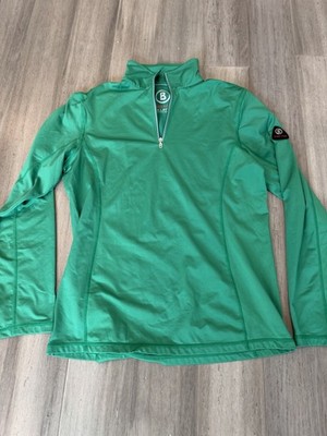 Bogner Fire & Ice Women's M/L 1/4 Zip Green Pullover