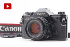  Near MINT Canon AE-1 Black 35mm Film Camera New FD 50mm F/1.8 Lens From JAPAN