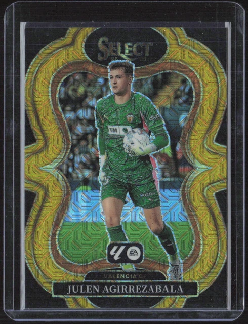 2025-26 Panini Select La Liga #172 Julen Agirrezabala Mezzanine Gold Mojo #/10