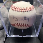 Don Mattingly Autographed Baseball New York Yankees WITH CASE