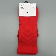 Nike Football Vapor Crew Cushioned Socks Red Men's Large L 8-12 SX5698-657 NEW
