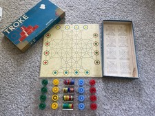 Vtg Troke Castle Checkers Board game 1961 Selchow & Righter Co. MADE IN USA 60s