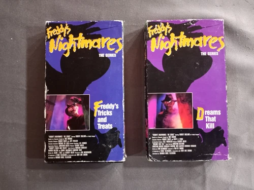 Freddy's Nightmares The Series Lot of Two VHS Tapes - Tricks and Treats