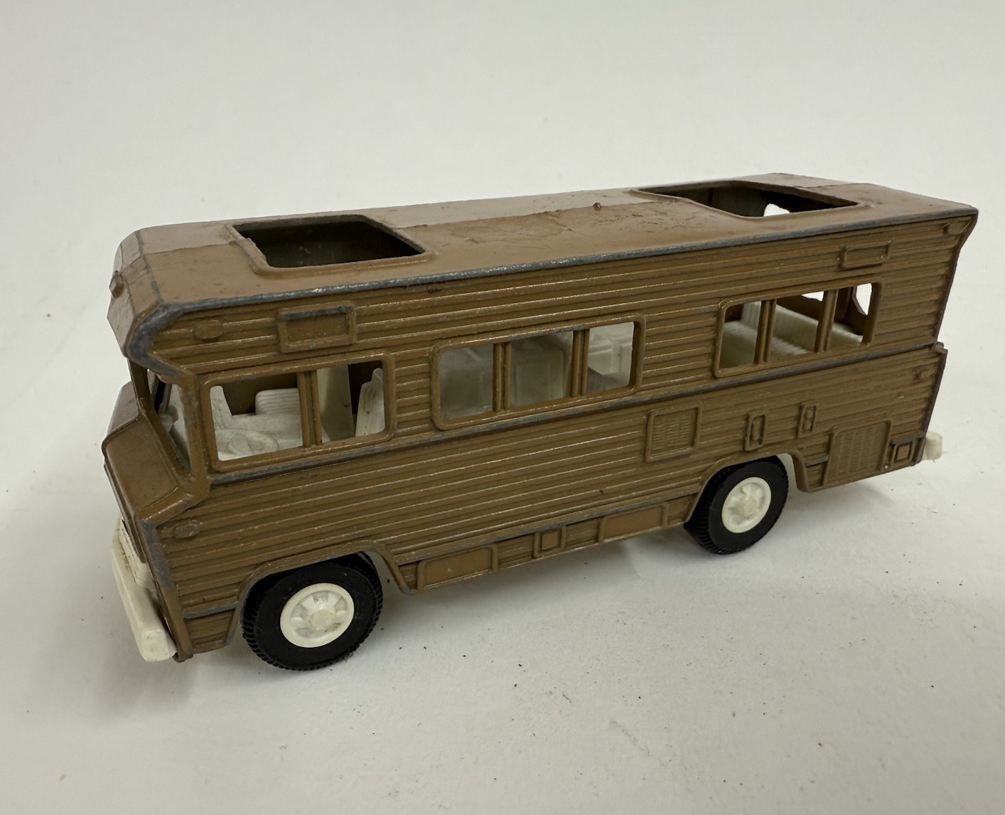 Vintage Tootsietoy Camper RV Tootsie Toy Metal 1970's Winnebago Brown