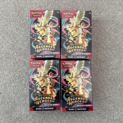 4x Pokémon TCG: Mega Evolution - Aufgestiegene Helden Booster Bundle (6 Packs)