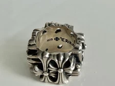 Authentic Chrome hearts Square Cemetery  Ring