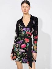 Alice + Olivia Millicent Secret Garden Wrap Mini Dress 8 NWT $440