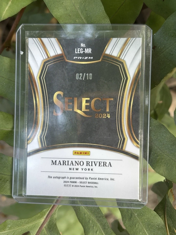 2024 Panini Select Legendary Signatures Mariano Rivera 02/10 Foto 2 de 3