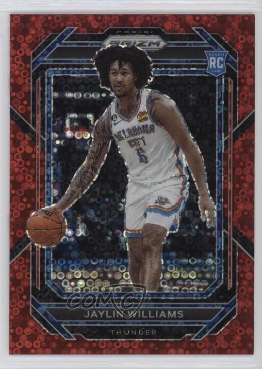 2022-23 Panini Prizm Red Sparkle Prizm Jaylin Williams #247 14cm