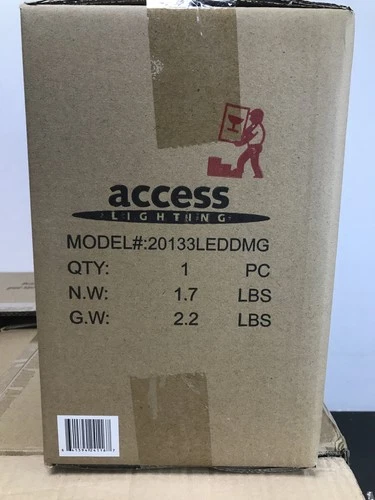 Access Lighting 20133LEDDMG-BL Solano 5" Tall LED Wall Sconce - Black - Picture 3 of 3