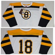 Mitchell & Ness WILLIE O'REE 1958 Boston Bruins NHL Blue Line Jersey Boys XL NWT