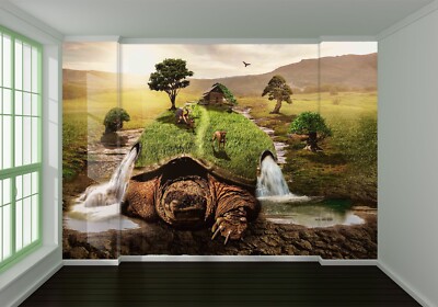 3D Creative Turtle ZHUA1085 Wallpaper Wall Murals Removable Self-adhesive Ann 24