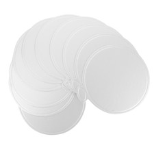 100 Pezzi Mini Tavolette di Carta per Torte per Dessert Cerchi di Cartone