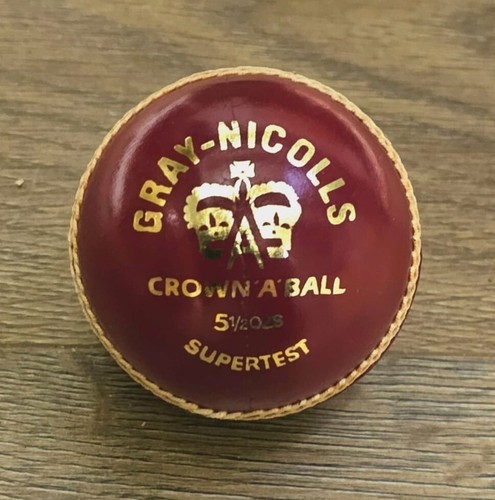 Cricket Ball Gray-Nicolls Super Test Match Hard Ball Red 5.5 Oz (156g) 6 for £60 - Picture 3 of 5