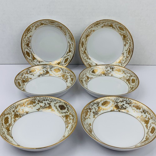 Gold Coast China 5 1/2" Dessertschalen Gold vergoldete Kanten Vintage 6er Set Japan EUC - Bild 6 von 10