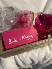 Dragon Glassware x Barbie Double Walled Glass Coffee Mugs, 16 oz, Set of 2