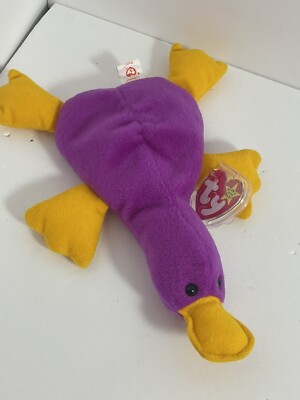 TY BEANIE BABY PATTI PLATYPUS 1993 VERY RARE ALL TAG ERRORS RETIRED 4025 PVC ORG