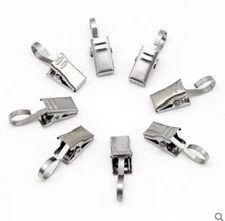 30 Pack Stainless Steel Curtain Clips Metal Hanging Hooks for Curtain Photo B291
