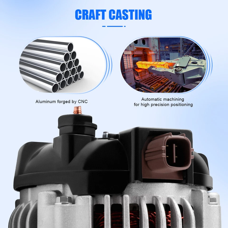 Aluminum Alternator For 2003-2011 Honda CR-V Civic Element Acura TSX CSX 2.4L - Image 3 of 4