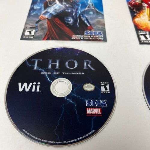 Thor God Of Thunder Wii & Iron Man 2 Wii Lote Completo Nintendo Wii - Imagen 4 de 15