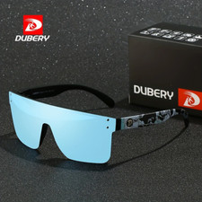 DUBERY Polarized Siamese Lens Sunglasses Men Women Driving Riding Sport Glasses