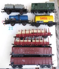 Piko - Fleischmann H0 Set 8 x Freight Cars Mostly DR Rarely DB Epoch 3/4