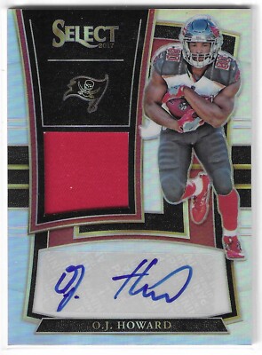 2017 SELECT O.J. HOWORD PLAYER-WORN JERSEY PRIZM AUTO #RM-OJ BUCCANEERS /199
