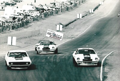 VIC ELFORD ED LESLIE CHAPARRAL CAMARO'S 70 RIVERSIDE SCCA TRANS-AM IMSA