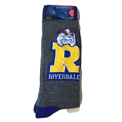 HYP Riverdale Football 2 Pair 6-12 Men s Crew Socks New Tags AR74