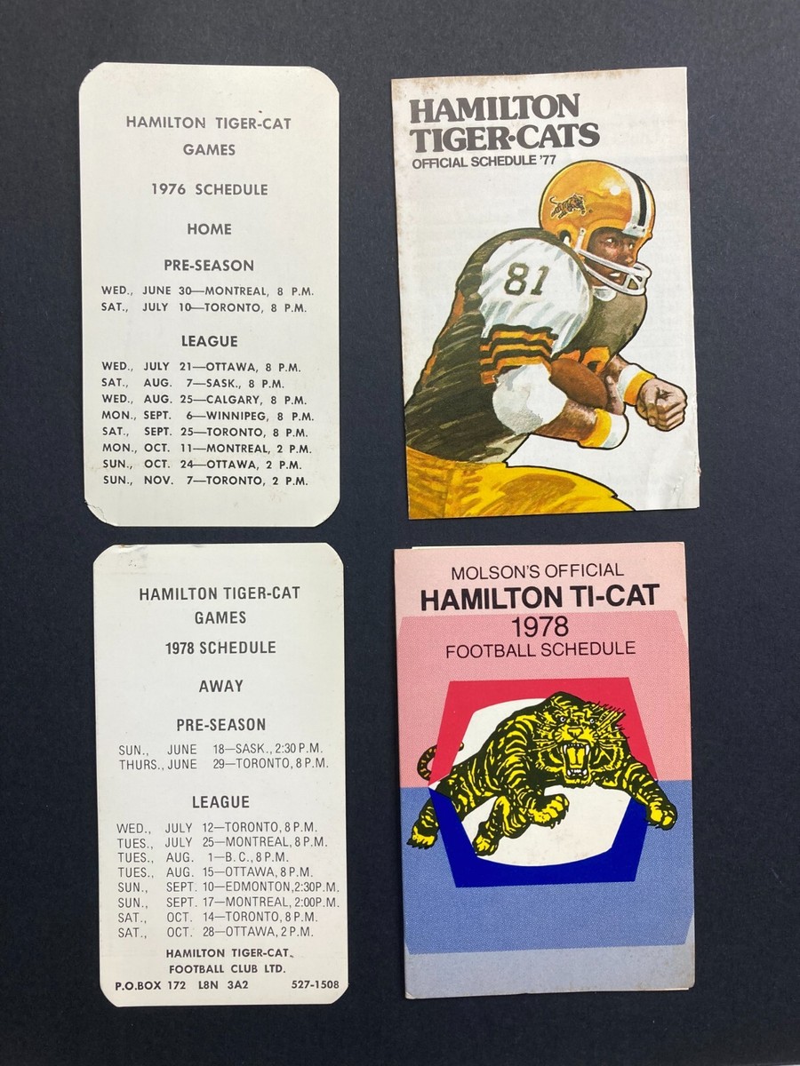 Ti Cat Ti Cats Schedule