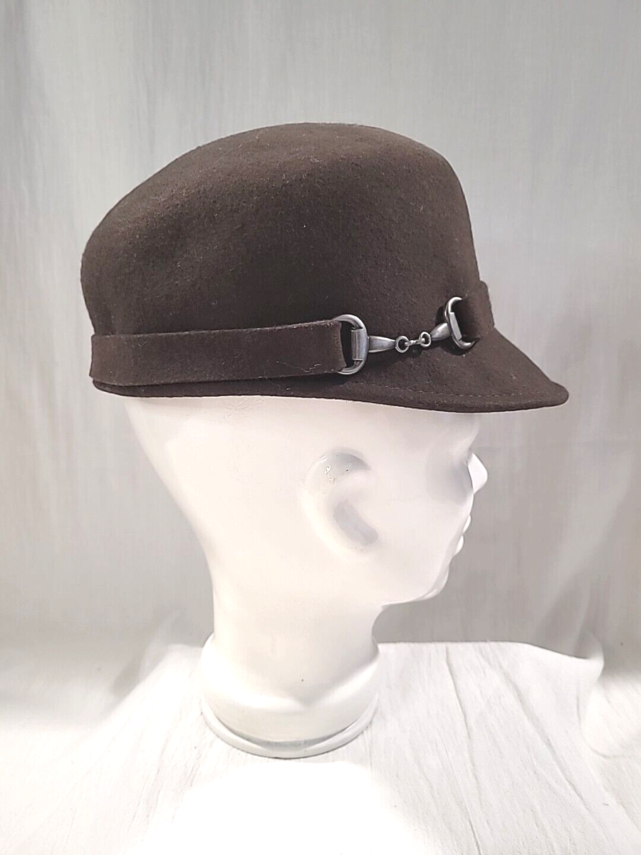 Callanan Chapeaux Preta Porter Brown Equestrian Style Hat Wool Hat Callanan Wool Felt Safari with Zipper Side Pocket -Black  main image 4
