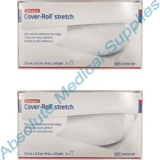 *2-Packs* BSN Leukoplast Cover-Roll Stretch Adhesive Bandag 6" x 10 Yards 45554