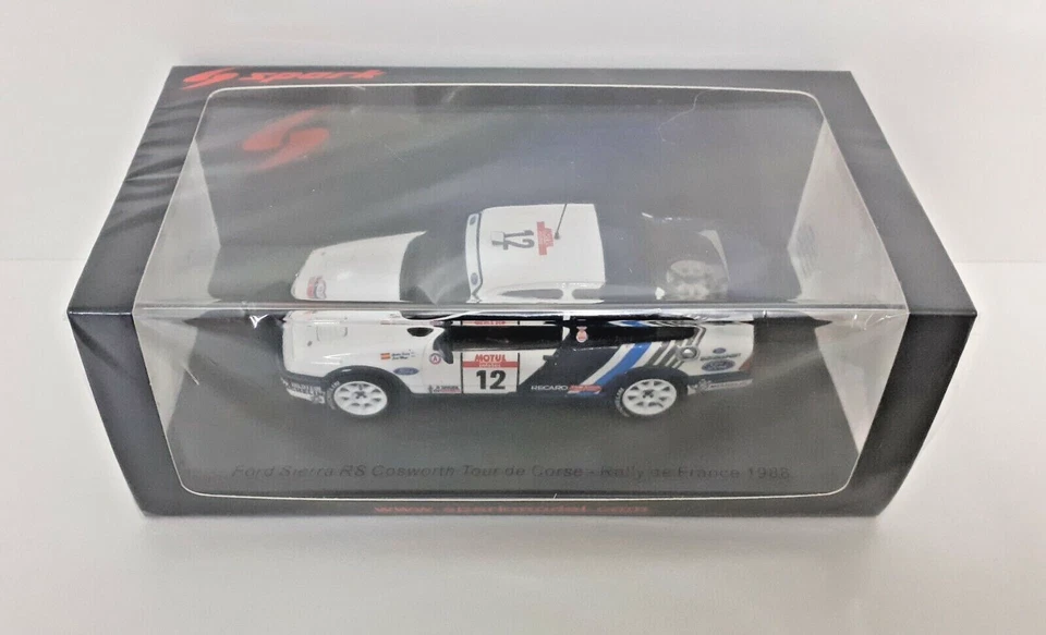 MODELLINO AUTO 1:43 SPARK FORD SIERRA SAINZ RALLY TOUR DE CORSE 1988 MODELLISMO - Immagine 2 di 4