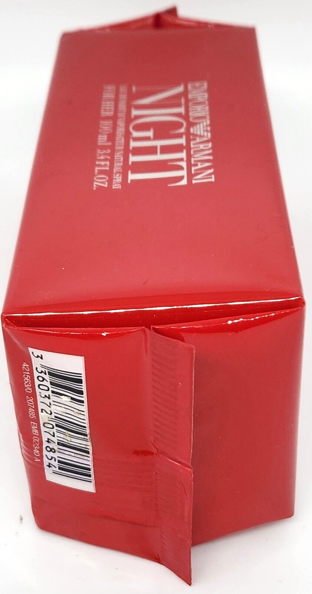 EMPORIO ARMANI スパンコールキャミソール レッド F チュール Emporio Armani Night For Her By Giorgio Armani Eau de Parfum Spray