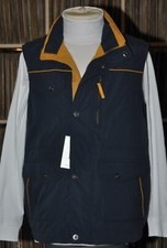 Crossfield Herren Trekking-Weste Wanderweste blau-gelb