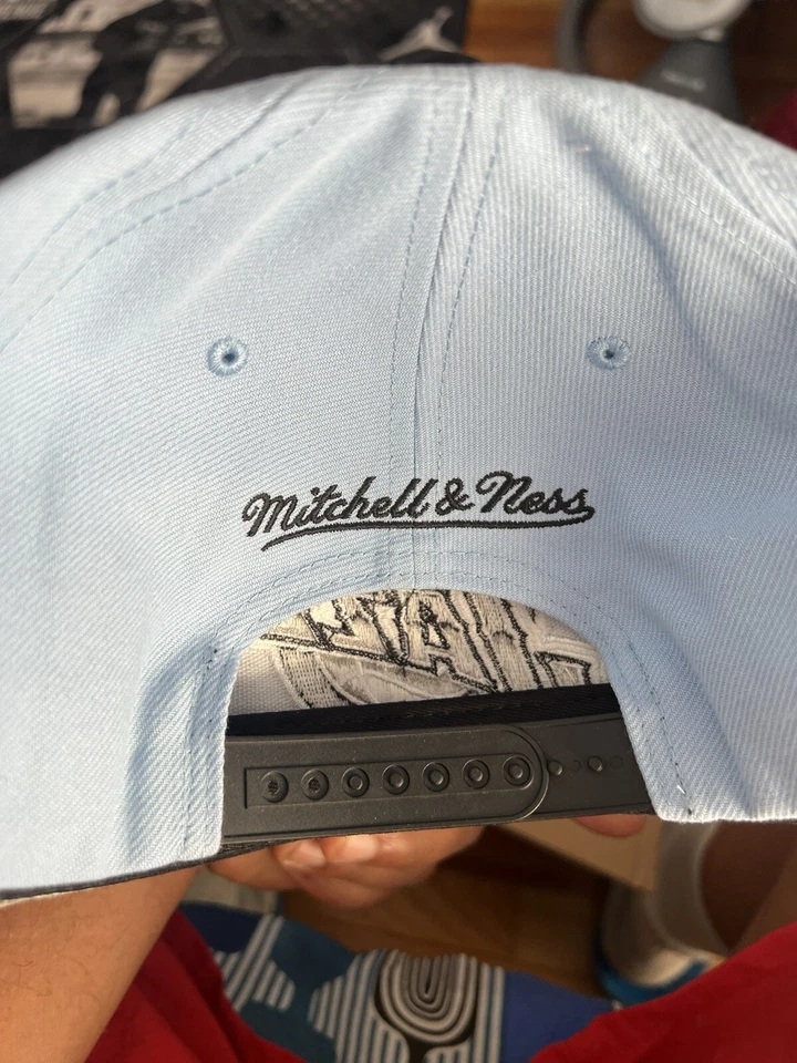 utah jazz mitchell and ness snapback NBA ALL STAR 23   40 Seasons Sky Blue Black - Image 4 of 4