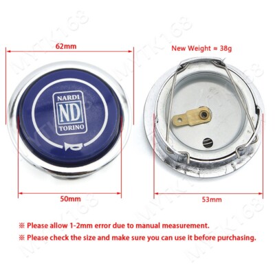 Blue Nardi Italy Torino Steering Wheel Horn Button ND Classic