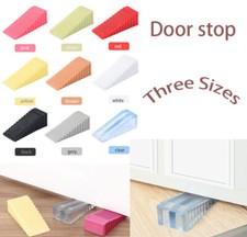 Rubber Door Stops Stop Stoppers Wedge Wedges Jam Non Punching Anti-skid Mute