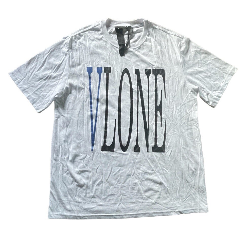 VLONE Snake T-Shirt Tee HUGE Script USA Made White Size XL Men EUC 
