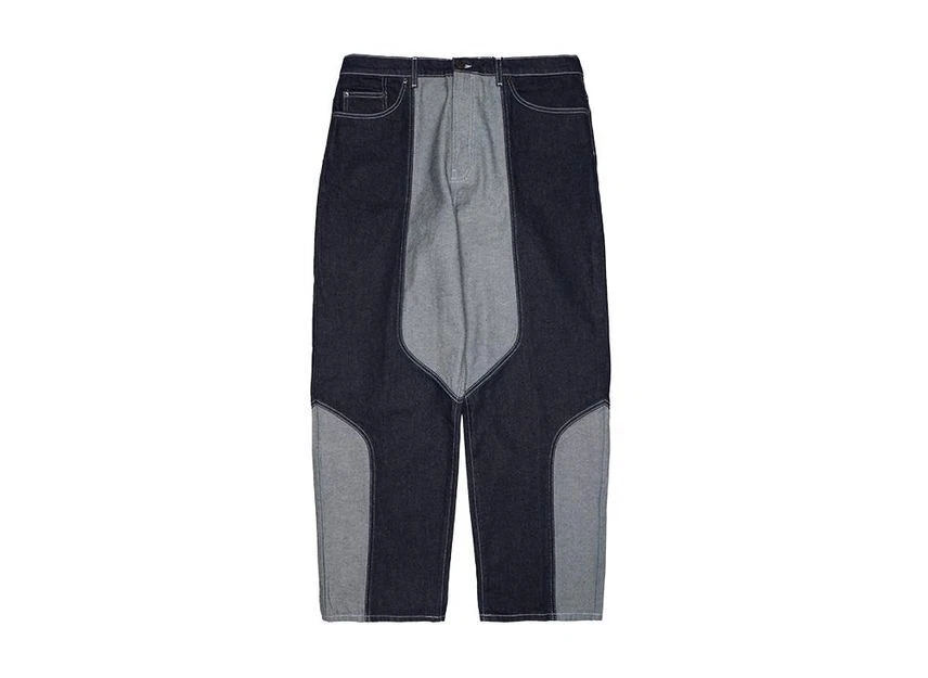 Jean baggy bleu à panneaux 2 tons Supreme