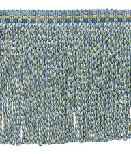 Champaigne Gold, Cadet Blue, French Blue / 6" Bullion Fringe / Lig[12 Yards]