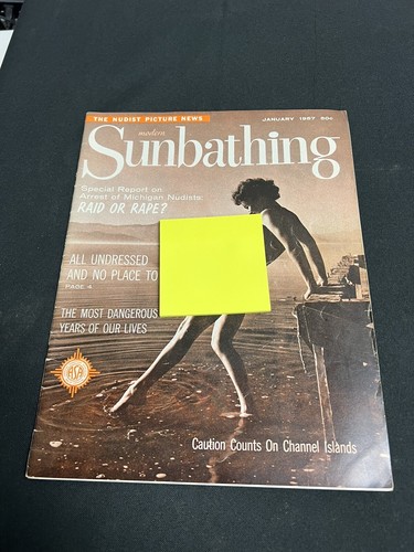 Rare Vintage Modern Sunbathing January 1957 Magazine Very Good EBay